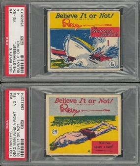 1937 R21 Wolverine Gum "Ripleys Believe It Or Not" Partial Set (27/48) Including High Numbers